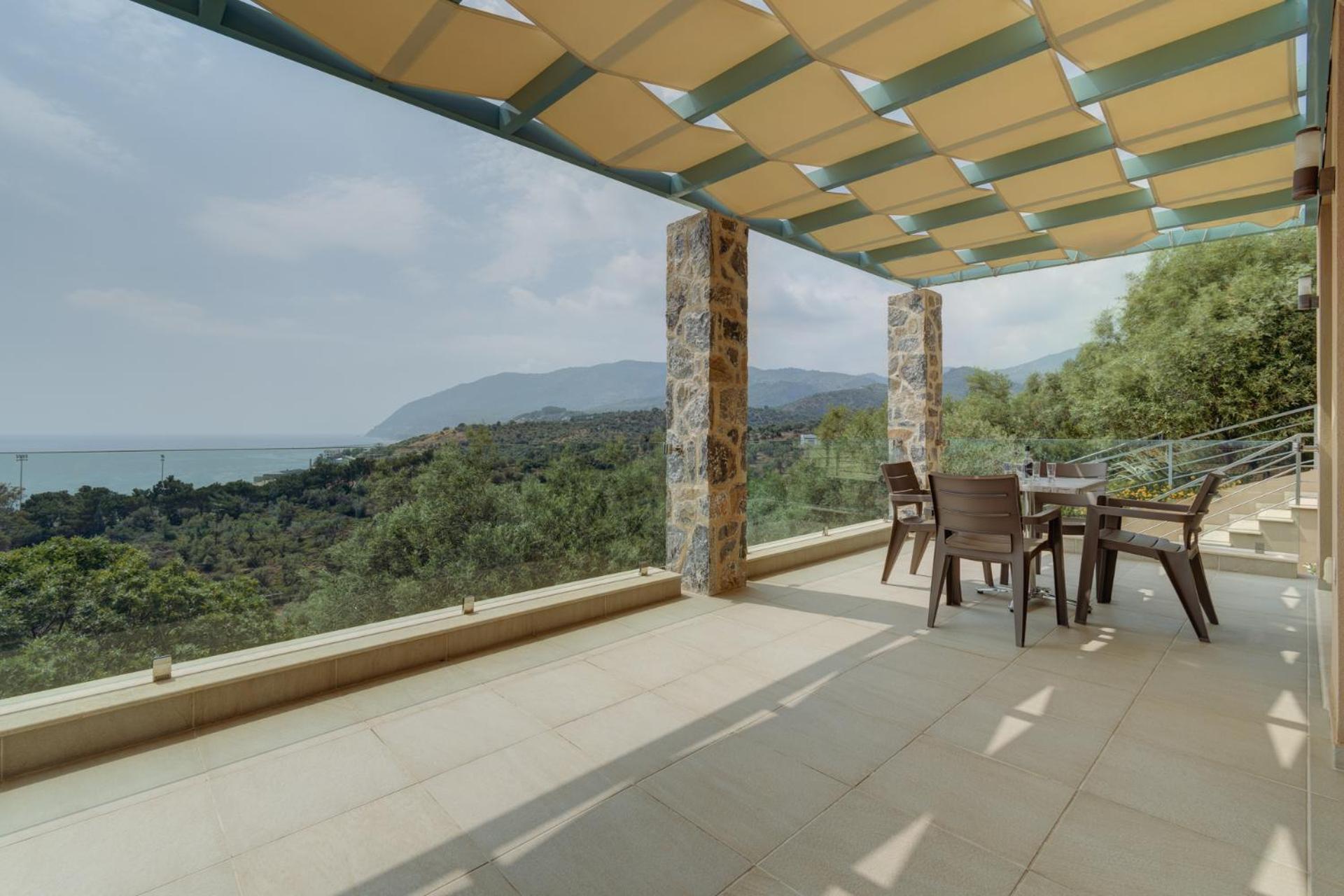 Ouzo Panoramic Houses 2, With Private Pool Пломарион Номер фото