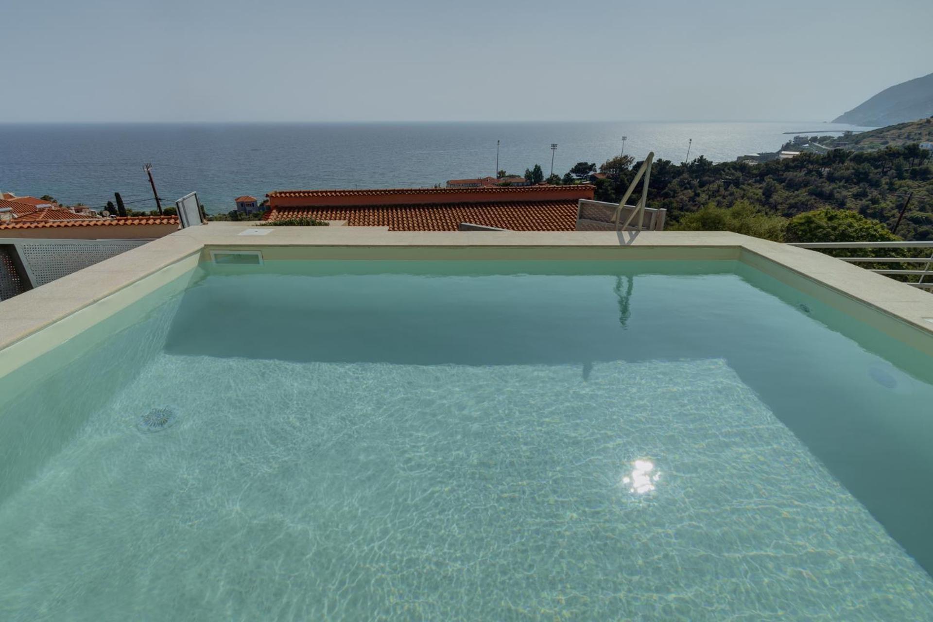Ouzo Panoramic Houses 2, With Private Pool Пломарион Номер фото